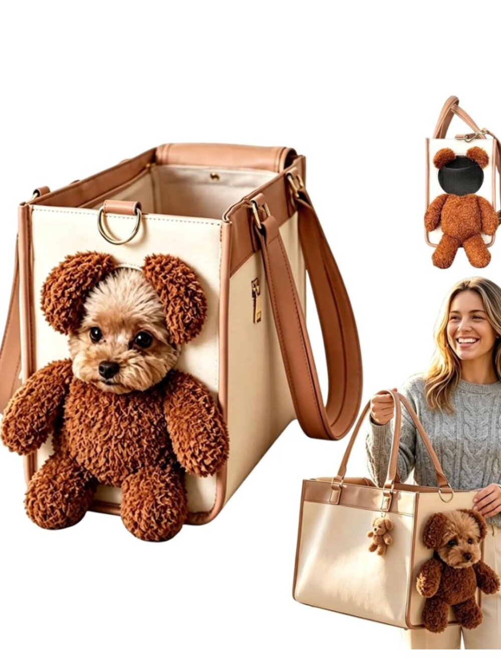 Teddy Bear Pet Carrier Bag, BRAND NEW - Small